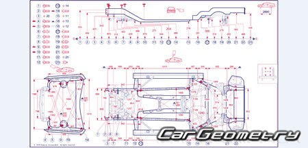 BMW M2 (F87) 2016-2023 Body dimensions