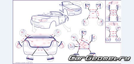 BMW 4 Series (F33) Cabrio 2013-2020 Body dimensions