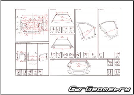 BMW 5 Series (G60) 2023�2030 Body dimensions