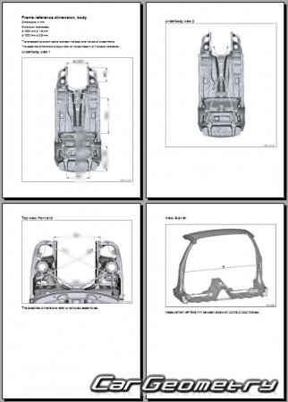 BMW M4 (F83) Cabriolet 2015-2020 Body dimensions
