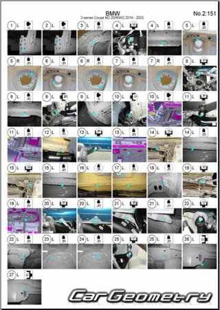 BMW M2 (F87) 2016-2023 Body dimensions