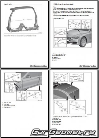 BMW 4 Series (F33) Cabrio 2013-2020 Body dimensions