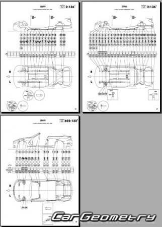 BMW 4 Series (F33) Cabrio 2013-2020 Body dimensions