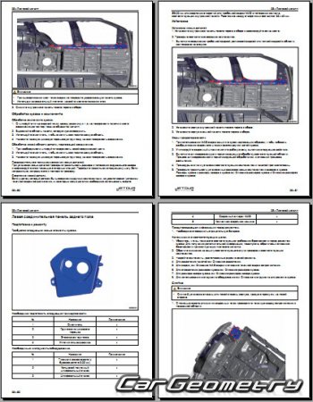 ������� ������ Chery Jetour T2 � 2024 Body Repair Manuals