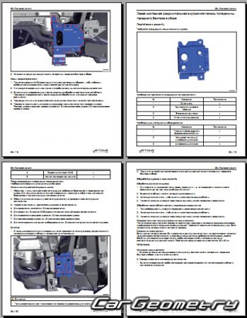 ������� ������ Chery Jetour T2 � 2024 Body Repair Manuals