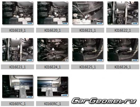 Kia Carens (FJ) 1999-2002 Body dimensions
