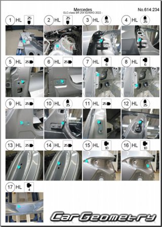 Mercedes GLC-Class (X254) 2022�2028 Body dimensions