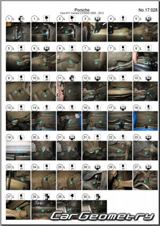 Porsche 911 Cabriolet (997) 2005�2012 Body dimensions