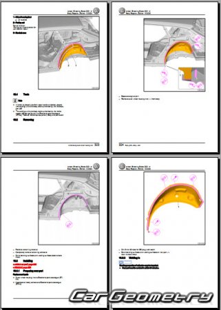 �������� ������� Volkswagen Arteon Shooting Brake 2020-2025 Body Repair Manual