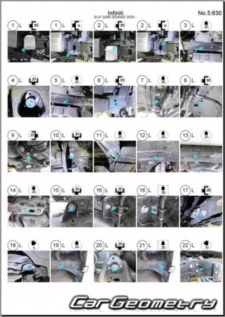 ������� ������ Infiniti QX80 (Z63) 2025-2030 Body dimensions