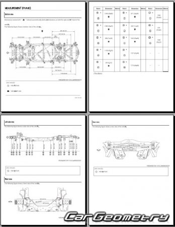������� ������ Infiniti QX80 (Z63) 2025-2030 Body dimensions