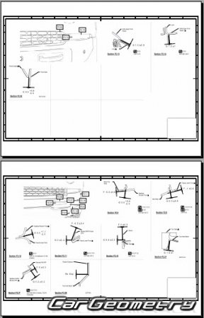 ������� ������ Rivian R1T Pickup 2022-2029 Body dimensions