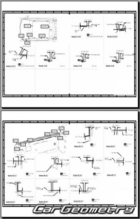 ������� ������ Rivian R1T Pickup 2022-2029 Body dimensions
