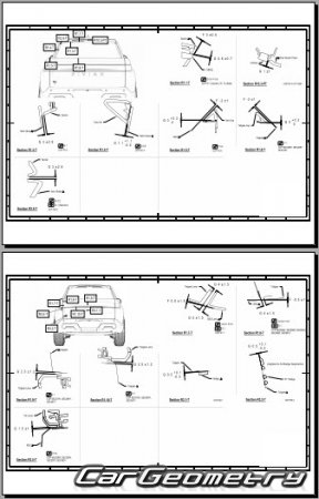������� ������ Rivian R1T Pickup 2022-2029 Body dimensions