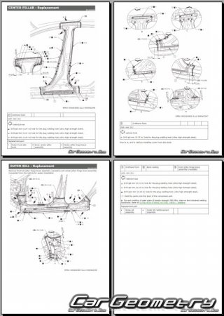 ������� ������ Nissan Leaf (ZE2) 2025-2032 Body Repair Manual
