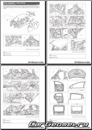 ������� ������ Nissan Leaf (ZE2) 2025-2032 Body Repair Manual