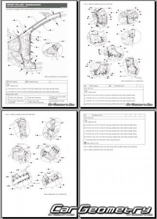 ������� ������ Nissan Leaf (ZE2) 2025-2032 Body Repair Manual