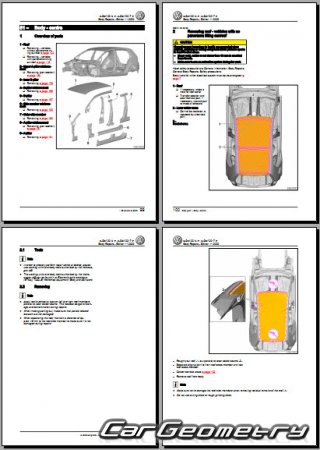 Volkswagen e-Golf (5G) 2014-2020 Body Repair Manual