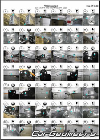 Volkswagen e-Golf (5G) 2014-2020 Body Repair Manual