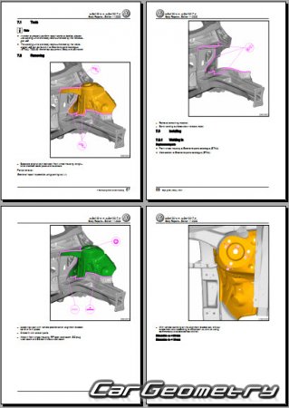 Volkswagen e-Golf (5G) 2014-2020 Body Repair Manual
