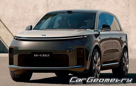 Кузовные размеры Li Xiang L9 с 2026, Размеры кузова Лисян Л9 Кузовные размеры Li Xiang L9 с 2026, Размеры кузова Лисян Л9