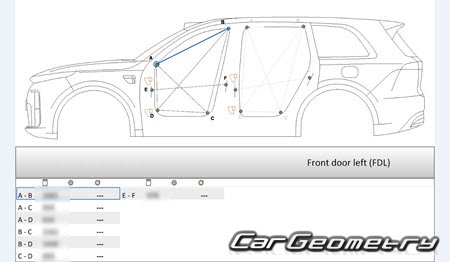 Размеры кузова Li Xiang L9 с 2026 Body dimensions Размеры кузова Li Xiang L9 с 2026 Body dimensions
