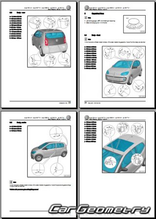 Volkswagen Up! (121) 2012-2025 Body Repair Manual