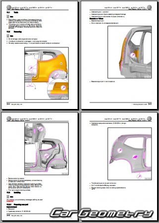 Volkswagen Up! (121) 2012-2025 Body Repair Manual