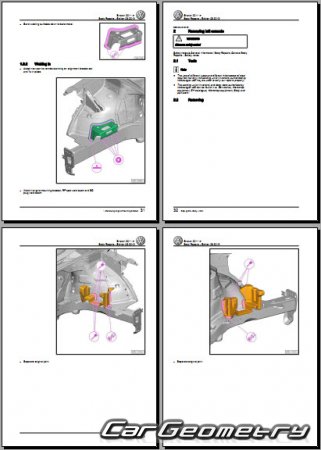 Volkswagen Sharan (Typ 7N) 2011-2017 Body Repair Manual