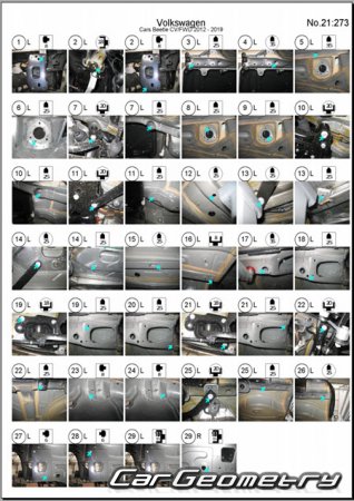 Volkswagen Beetle Cabriolet 2012-2019 Body Repair Manual