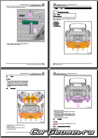 Volkswagen Beetle Cabriolet 2012-2019 Body Repair Manual
