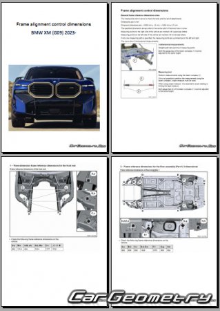 �������� ������� BMW XM (G09) � 2023 Body dimensions