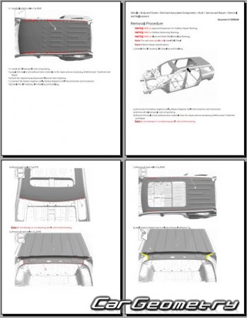������� ������ Chevrolet Traverse 2024-2030 Body Repair Manual