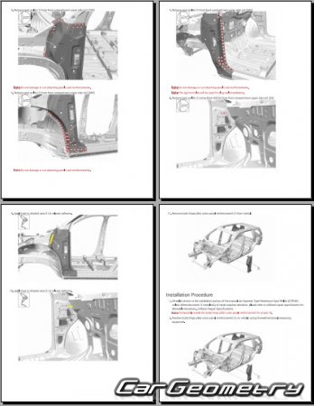 ������� ������ Chevrolet Traverse 2024-2030 Body Repair Manual