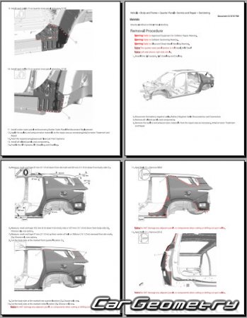 ������� ������ Chevrolet Traverse 2024-2030 Body Repair Manual