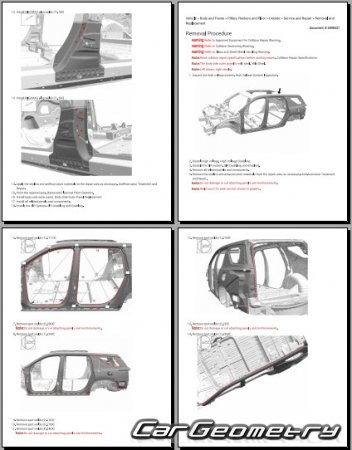 ������� ������ Chevrolet Traverse 2024-2030 Body Repair Manual