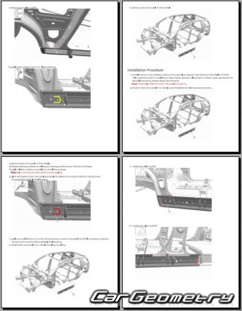 ������� ������ Chevrolet Traverse 2024-2030 Body Repair Manual