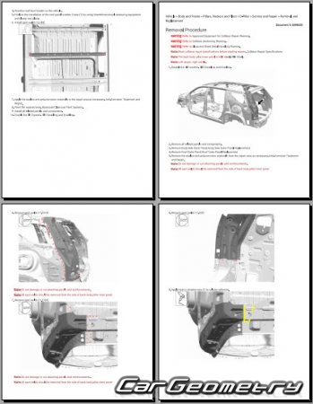 ������� ������ Chevrolet Traverse 2024-2030 Body Repair Manual