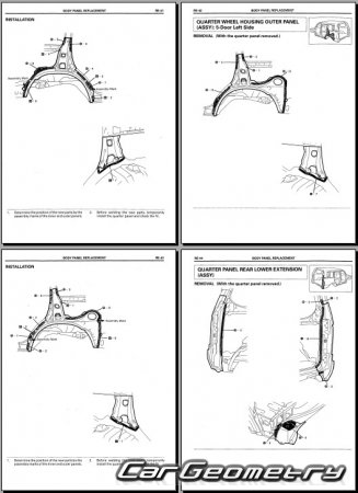 ������� ������ Toyota Land Cruiser Prado 90 1996�2003 Collision Repair Manual