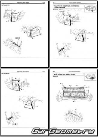 ������� ������ Toyota Land Cruiser Prado 90 1996�2003 Collision Repair Manual