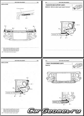 ������� ������ Toyota Land Cruiser Prado 90 1996�2003 Collision Repair Manual