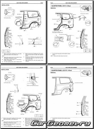 ������� ������ Toyota Land Cruiser Prado 90 1996�2003 Collision Repair Manual