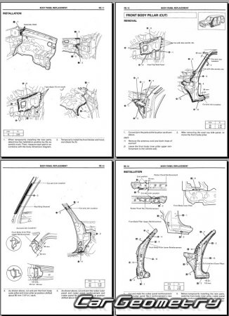 ������� ������ Toyota Land Cruiser Prado 90 1996�2003 Collision Repair Manual