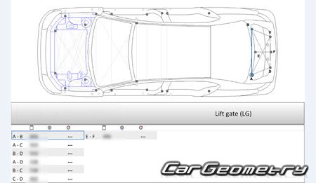 Volkswagen Jetta (Typ 1B) 2011-2018 Body dimensions