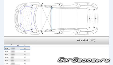 Acura ILX (DE) 2016-2020 Body dimensions