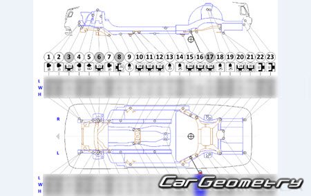 Rolls Royce Dawn (RR06) 2016-2025 Body dimensions