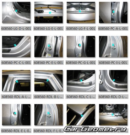 ����������� ������� ������ Acura RDX 2007�2010 Body Repair Manual
