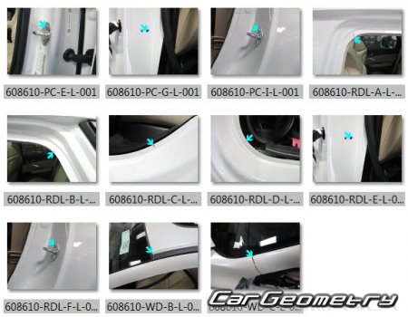������� ������ Acura RDX 2018-2025 Body Repair Manual
