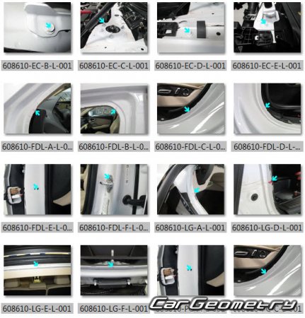 ������� ������ Acura RDX 2018-2025 Body Repair Manual