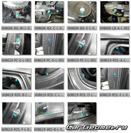 ������� ������ Acura TLX 2021-2026 Body Repair Manual